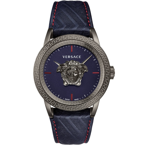  Shop Authentic Versace Palazzo Empire Blue Dial Blue Leather Strap Watch for Men - VERD00118 - Luxxuri