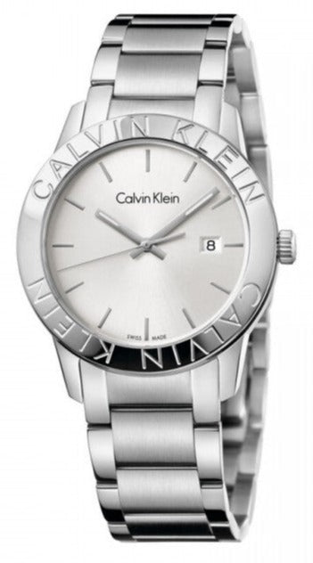  Shop Authentic Calvin Klein Steady Silver Dial Silver Steel Strap Watch for Women - K7Q21146 - Luxxuri
