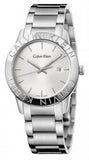  Shop Authentic Calvin Klein Steady Silver Dial Silver Steel Strap Watch for Women - K7Q21146 - Luxxuri