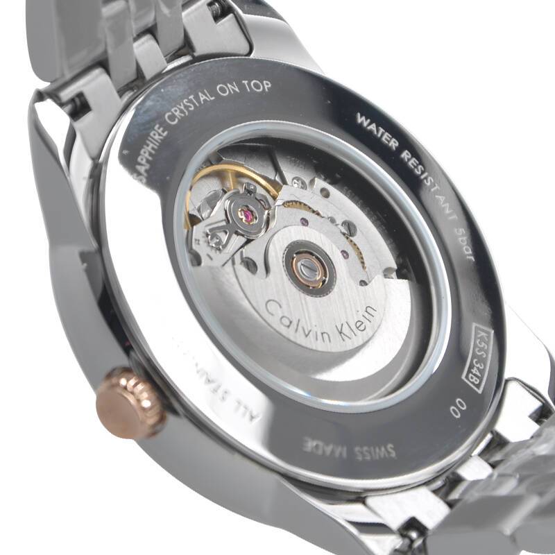  Shop Authentic Calvin Klein Infinity Silver Dial Silver Steel Strap Watch for Men - K5S34B46 - Luxxuri