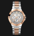  Shop Authentic Guess Vista Analog Diamonds Silver Dial Two Tone Steel Strap Watch for Women - W0024L1 - Luxxuri