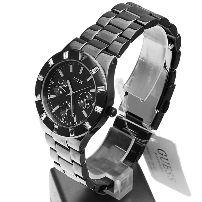 Guess XS Multifunction Quartz Brown Dial Brown Steel Strap Watch For Women - W0027L1