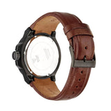  Shop Authentic Guess Rigor Analog Black Dial Brown Leather Strap Watch For Men - W0040G8 - Luxxuri