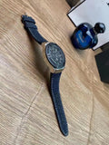  Shop Authentic Guess Indovina Quartz Black Dial Black Leather Strap Watch For Men - W0040G9 - Luxxuri