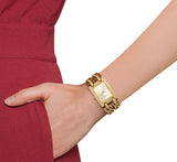  Shop Authentic Guess MOD Heavy Metal Diamonds Gold Dial Gold Steel Strap Watch for Women - W0072L1 - Luxxuri