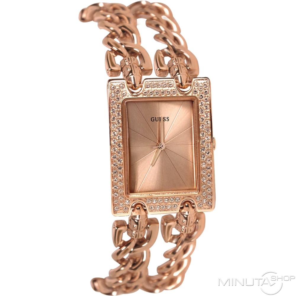  Shop Authentic Guess Mod Heavy Metal Diamonds Rose Gold Dial Rose Gold Steel Strap Watch for Women - W0072L3 - Luxxuri