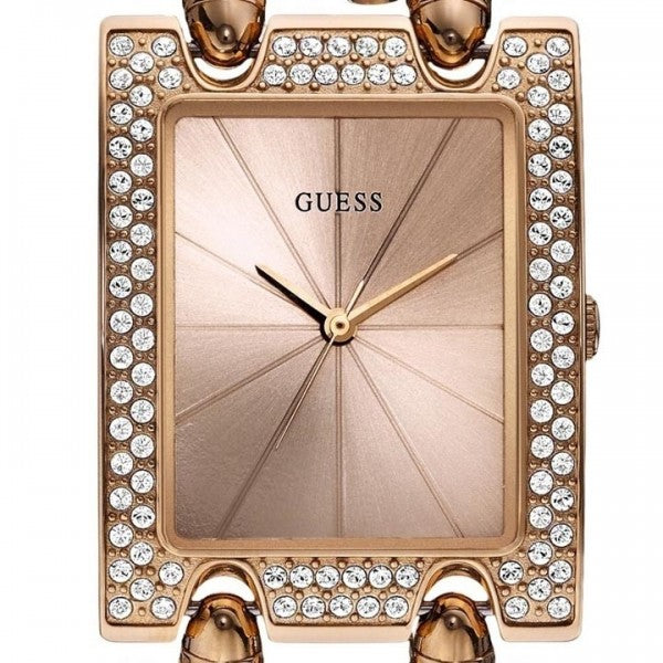  Shop Authentic Guess Mod Heavy Metal Diamonds Rose Gold Dial Rose Gold Steel Strap Watch for Women - W0072L3 - Luxxuri