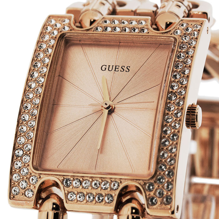  Shop Authentic Guess Mod Heavy Metal Diamonds Rose Gold Dial Rose Gold Steel Strap Watch for Women - W0072L3 - Luxxuri