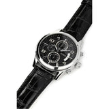  Shop Authentic Guess Exec Chronograph Quartz Black Dial Black Leather Strap Watch for Men - W0076G1 - Luxxuri