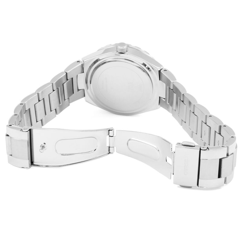  Shop Authentic Guess Viva Quartz Silver Dial Silver Steel Strap Watch For Women - W0111l1 - Luxxuri