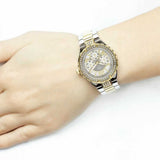  Shop Authentic Guess Viva Diamonds Silver Dial Two Tone Steel Strap Watch for Women - W0111L5 - Luxxuri