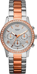  Shop Authentic Guess Mini Spectrum Quartz Silver Dial Two Tone Steel Strap Watch For Women - W0122L1 - Luxxuri