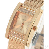  Shop Authentic Guess Nouveau Diamonds Rose Gold Dial Rose Gold Mesh Bracelet Watch for Women - W0127L3 - Luxxuri