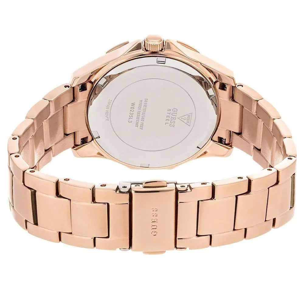 Guess Phantom Mini Rose Gold Dial Rose Gold Steel Strap Watch for Women - W0235L3