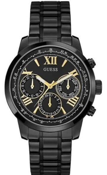  Shop Authentic Guess Classic Multi-Function Black Dial Black Steel Strap Watch For Women - W0330L15 - Luxxuri