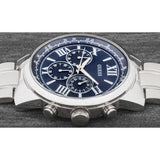  Shop Authentic Guess Horizon Chronograph Quartz Blue Dial Silver Steel Strap Watch for Men - W0379G3 - Luxxuri