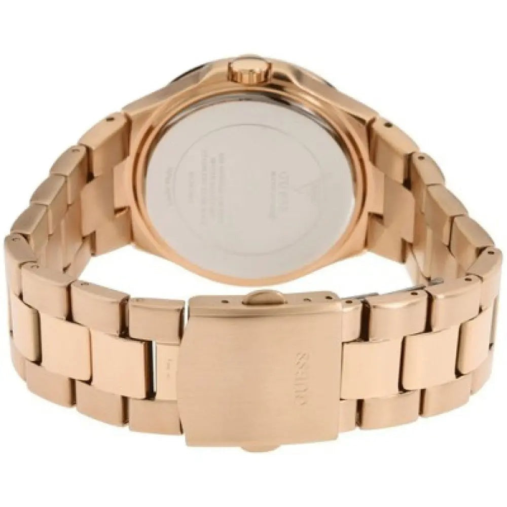  Shop Authentic Guess Mini Sunrise Chronograph Quartz Rose Gold Dial Rose Gold Steel Strap Watch For Women - W0448L3 - Luxxuri