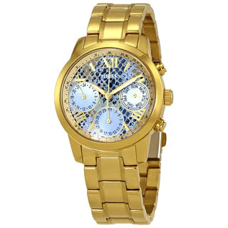  Shop Authentic Guess Mini Sunrise Quartz Blue Dial Gold Steel Strap Watch For Women - W0448L6 - Luxxuri
