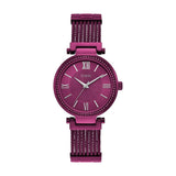  Shop Authentic Guess Soho Pink Dial Pink Mesh Bracelet Watch For Women - W0638L6 - Luxxuri