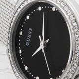  Shop Authentic Guess Chelsea Crystals Black Dial Silver Mesh Bracelet Watch For Women  - W0647L5 - Luxxuri