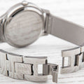 Guess Chelsea Crystals Black Dial Silver Mesh Bracelet Watch For Women - W0647L5
