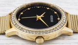  Shop Authentic Guess Chelsea Crystals Black Dial Gold Mesh Bracelet Watch For Women - W0647L8 - Luxxuri