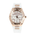  Shop Authentic Guess Luna Diamonds White Dial White Rubber Strap Watch for Women - W0653L4 - Luxxuri