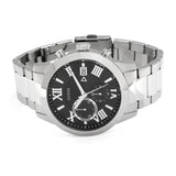  Shop Authentic Guess Atlas Chronograph Black Dial Silver Steel Strap Watch For Men - W0668G3 - Luxxuri