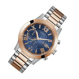  Shop Authentic Guess Atlas Chronograph Blue Dial Two Tone Steel Strap Watch for Men - W0668G6 - Luxxuri