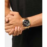  Shop Authentic Guess Atlas Chronograph Black Dial Gold Steel Strap Watch for Men - W0668G8 - Luxxuri