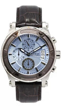 Shop Authentic Guess Pinnacle Chronograph Quartz Blue Dial Brown Leather Strap Watch For Men - W0673G1 - Luxxuri