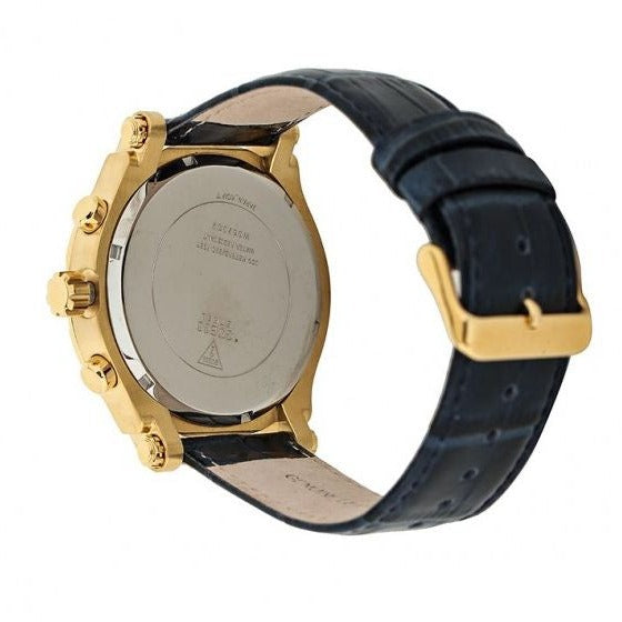  Shop Authentic Guess Pinnacle Chronograph Quartz Blue Dial Blue Leather Strap Watch For Men - W0673G2 - Luxxuri