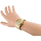  Shop Authentic Guess Confetti Diamonds Silver Dial Gold Steel Strap Watch for Women - W0774L5 - Luxxuri