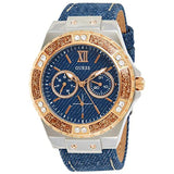  Shop Authentic Guess Limelight Quartz Analog Blue Dial Blue Denim Strap Watch For Women - W0775l10 - Luxxuri
