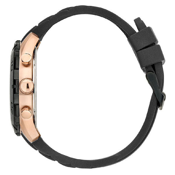  Shop Authentic Guess Caliber Chronograph Black Dial Black Rubber Strap Watch for Men  - W0864G2 - Luxxuri