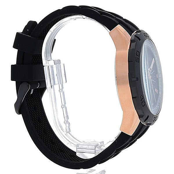  Shop Authentic Guess Caliber Chronograph Black Dial Black Rubber Strap Watch for Men  - W0864G2 - Luxxuri