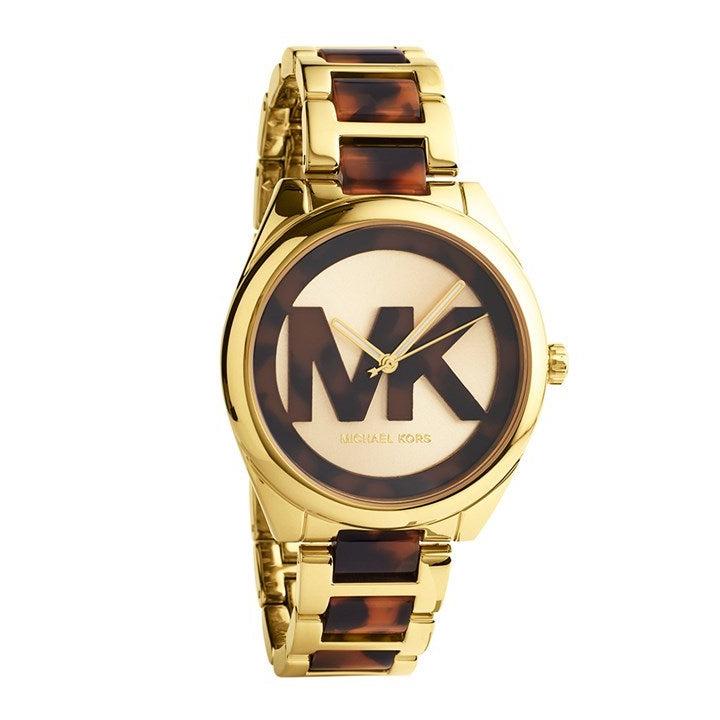  Shop Authentic Michael Kors Janelle Three-Hand Gold Dial Two Tone Steel Strap Watch For Women - MK7136 - Luxxuri