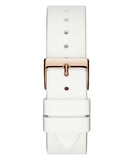  Shop Authentic Guess G Twist White & Gold Dial White Silicone Strap Watch For Women - W0911L5 - Luxxuri