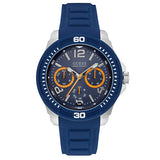  Shop Authentic Guess Trade Blue Dial Blue Silicone Strap Watch for Men - W0967G2 - Luxxuri