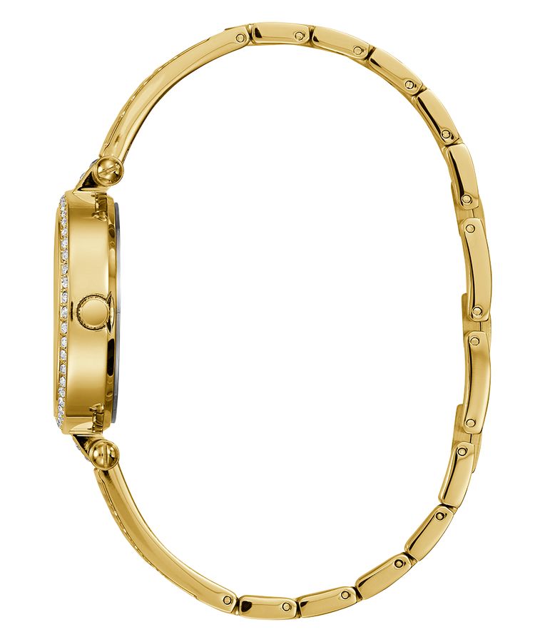  Shop Authentic Guess Muse Crystals White Dial Rose Gold Steel Strap Watch For Women - W1008L2 - Luxxuri