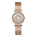  Shop Authentic Guess Muse Quartz Silver Dial Rose Gold Steel Strap Watch For Women - W1008L3 - Luxxuri
