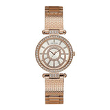  Shop Authentic Guess Muse Quartz Silver Dial Rose Gold Steel Strap Watch For Women - W1008L3 - Luxxuri