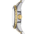 Fossil Blue Dive Three Hand Black Dial Two Tone Steel Strap Watch For Women - ES5349