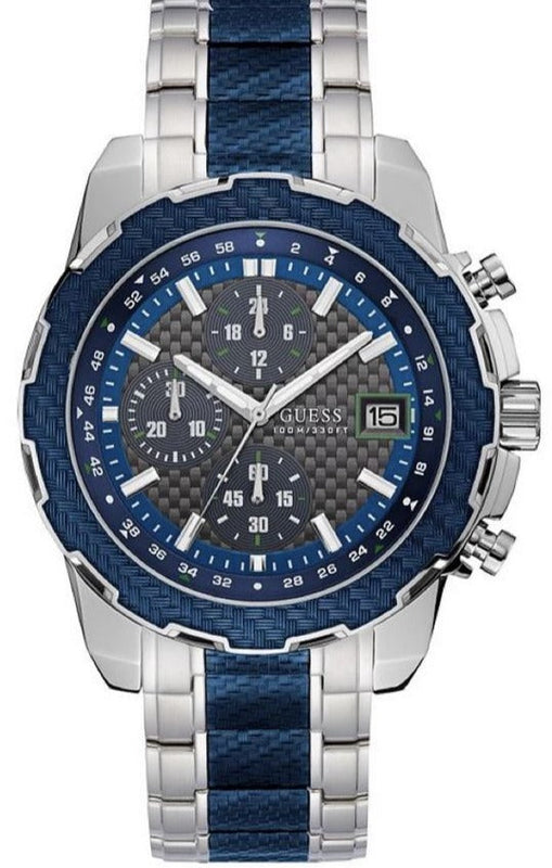  Shop Authentic Guess Octane Chronograph Blue Dial Two Tone Steel Strap Watch for Men - W1046G2 - Luxxuri