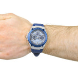  Shop Authentic Guess Legacy Grey Dial Blue Silicone Strap Watch For Men - W1049G1 - Luxxuri