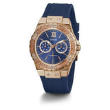  Shop Authentic Guess Limelight Blue Dial Blue Silicone Strap Watch For Women - W1053L1 - Luxxuri