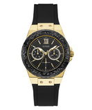  Shop Authentic Guess Black Dial Black Rubber Strap Watch For Women - W1053L7 - Luxxuri
