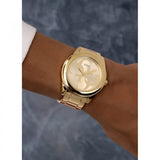  Shop Authentic Guess G-Twist Gold Dial Gold Steel Strap Watch for Women - W1082L2 - Luxxuri