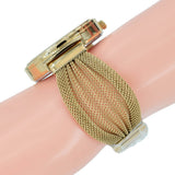  Shop Authentic Guess Chiffon Gold Dial Gold Mesh Bracelet Watch For Women - W1083L2 - Luxxuri