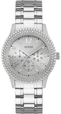  Shop Authentic Guess Bedazzle Diamonds Silver Dial Silver Steel Strap Watch For Women - W1097L1 - Luxxuri